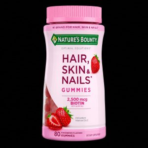 HAIR SKIN & NAILS 80 GUMMIES 2,500MCG BIOTIN