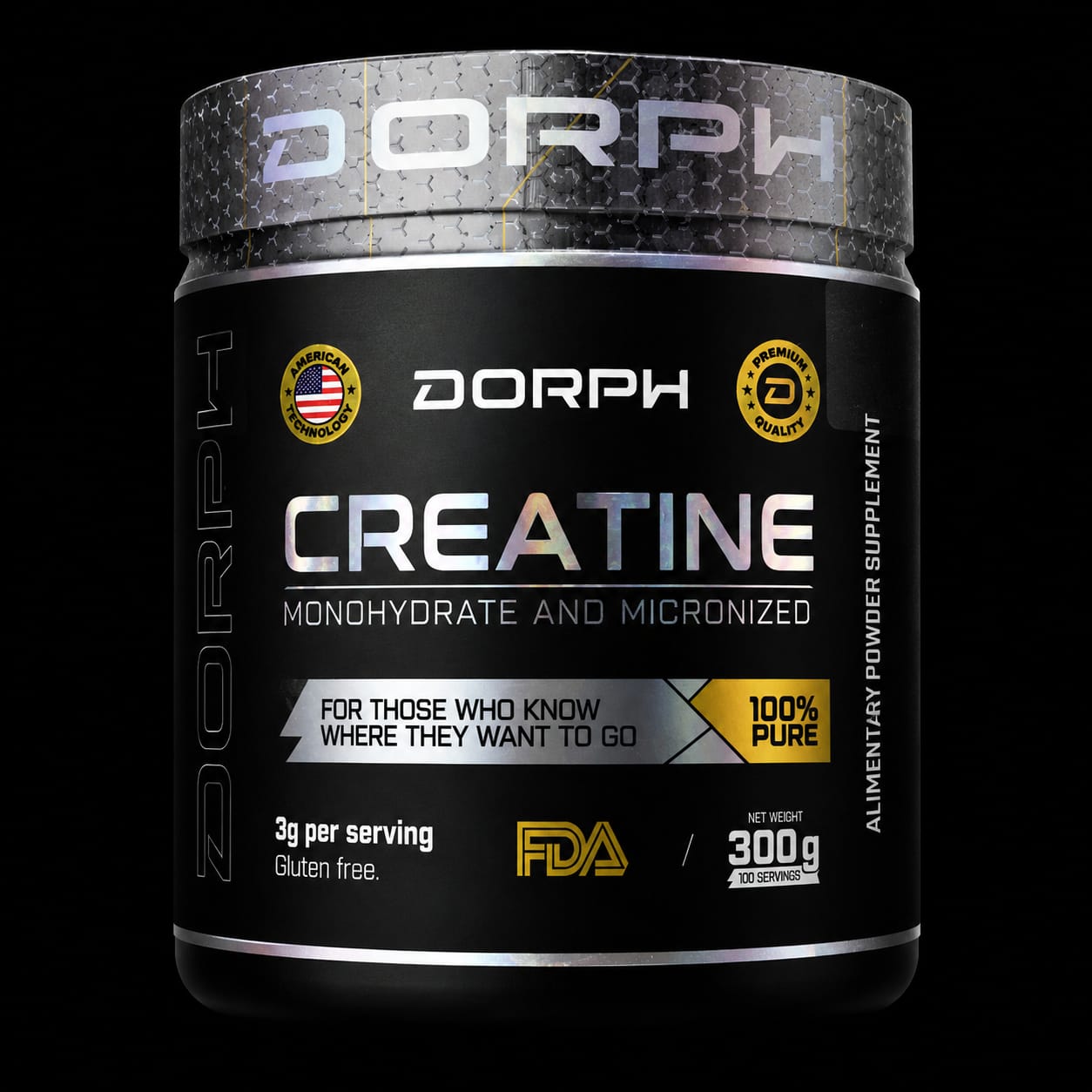 CREATINA DORPH 300GR 100SERV