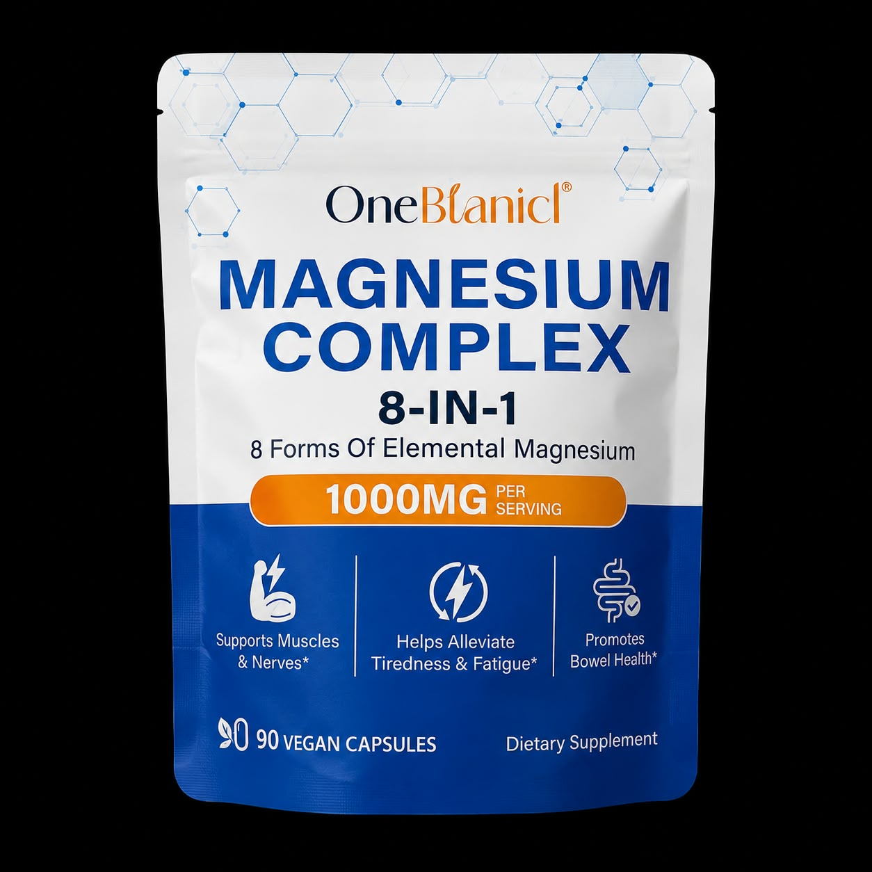 Magnesium Complex 8-in-1 OneBlanic – 90 Cápsulas