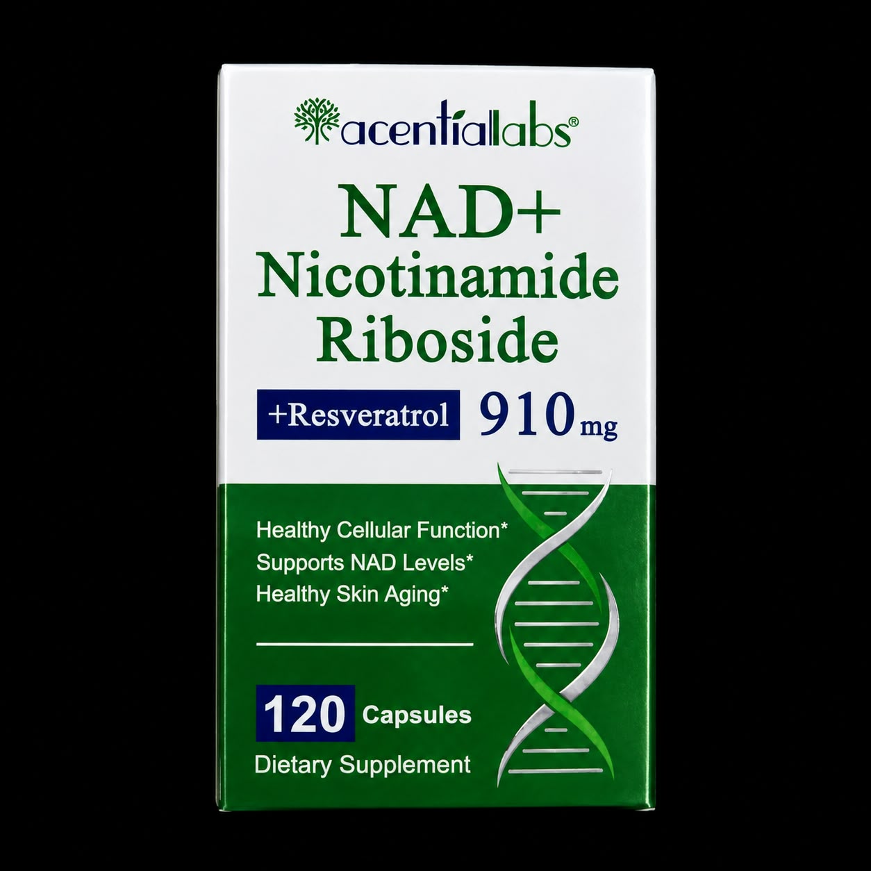 NAD+ Nicotinamide Riboside + Resveratrol 910 mg – 120 Cápsulas